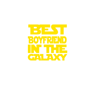 best boyfriend in the galaxy model negru pe tricou