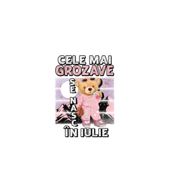RETRO teddy fetişcană IULIE model negru pe tricou