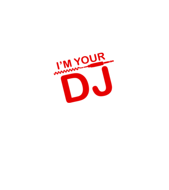 Im your DJ model negru pe tricou