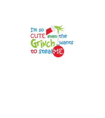 So cute Grinch model alb pe tricou