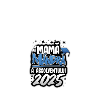 Mamă Mândră a absolventului model alb pe tricou
