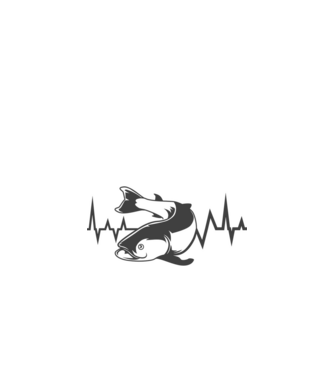 Fish model alb pe tricou