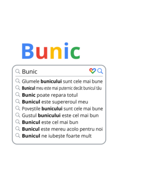 căutare Google Bunic model negru pe tricou