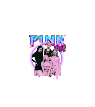 BLACKPINK pink venom model negru pe tricou