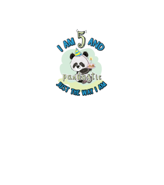 PANDASTIC 5 model alb pe tricou