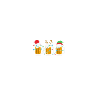 Christmas beer mugs model negru pe tricou