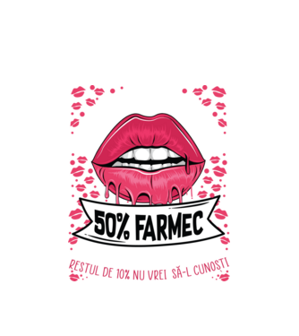 Sunt născută în septembrie - 50% farmec - 40% nebunii și umor - Restul de 10% nu vrei să-l cunoști model alb pe tricou