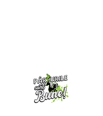 Pârțurile sunt bune model alb pe tricou