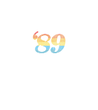 Retro Birthday 1989 model negru pe tricou