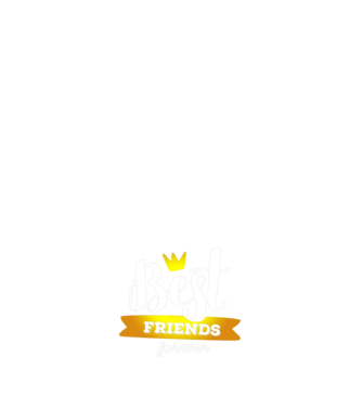 Best friends forever model alb pe tricou
