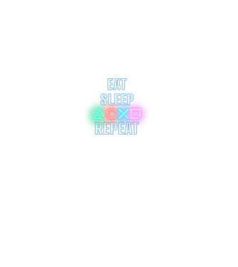 Eat sleep PS model negru pe tricou