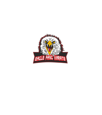 eagle fang karate cobra kai model negru pe tricou