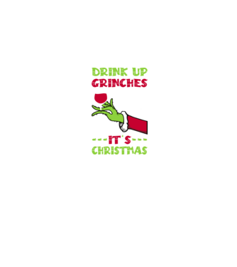Drink up grinches it's christmas model albastru jeanși pe tricou