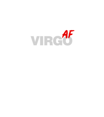 VIRGO as fuck model negru pe tricou