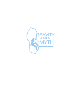 Gravity just a myth model negru pe tricou