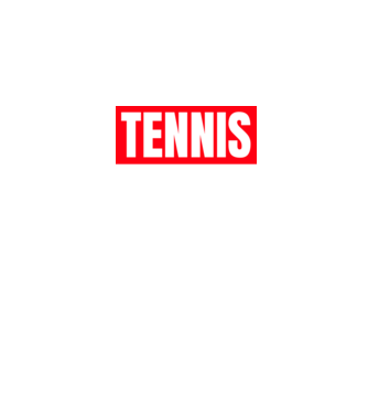 TENNIS HERO model negru pe tricou