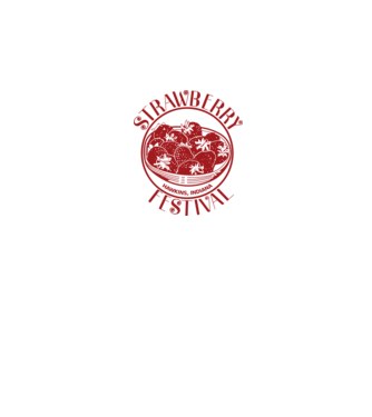 strawberry festival stranger things model gri pe tricou