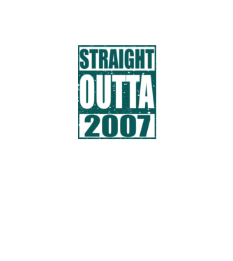 Straight Outta - 2007 model nisipiu pe tricou