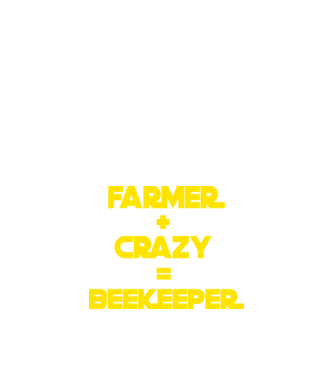 Farmer crazy beekeeper model negru pe tricou