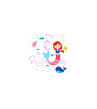 Mermazing Birthday 6 model negru pe tricou
