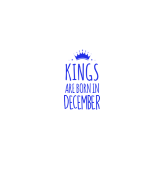 Kings are born in - December model galben pe tricou