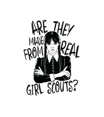  Are the made from real girl scouts model alb pe tricou