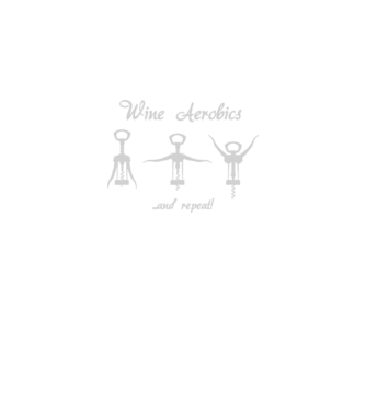 Wine Aerobics model negru pe tricou