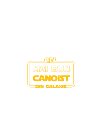 Cel mai bun canoist din galaxie model negru pe tricou