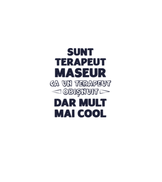 sunt terapeut maseur, ca un terapeut obișnuit, dar mult mai cool model galben pe tricou