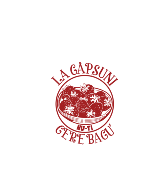 La căpșuni nu-ți cere bacu model alb pe tricou