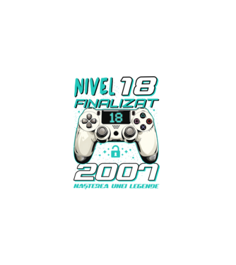 Nivel finalizat 18 2007 model negru pe tricou