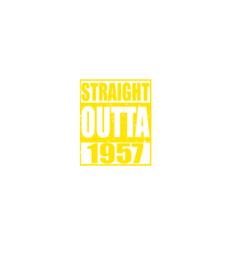 Straight Outta - 1957 model roșu pe tricou