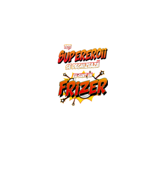 toți supereroii se deghizează, eu sunt un frizer/coafor model alb pe tricou