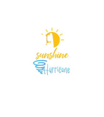 May Girls are Sunshine mixed with a little Hurricane model negru pe tricou