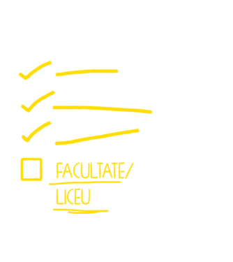 Cheklist educație - Gimnaziu negru model negru pe tricou