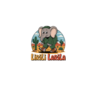 Lirili Larila model negru pe tricou