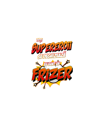 toți supereroii se deghizează, eu sunt un frizer/coafor model alb pe tricou