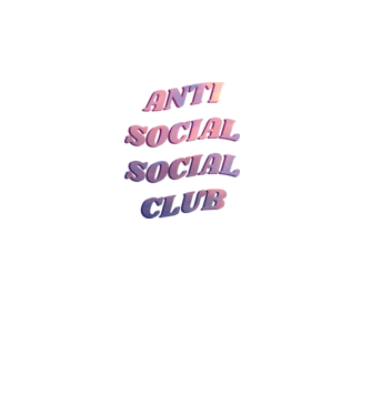 Anti social social club pink model turcoaz pe tricou