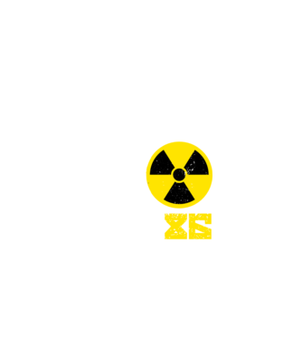 'Chernobyl ''86 3 culori' model negru pe tricou