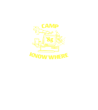 camp nowhere 85 stranger things model negru pe tricou