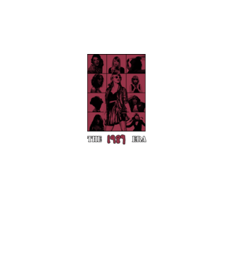 Taylor Swift ERAS red model negru pe tricou