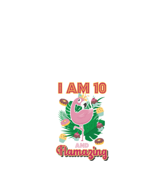 FLAMAZING Birthday 10 Years old model alb pe tricou