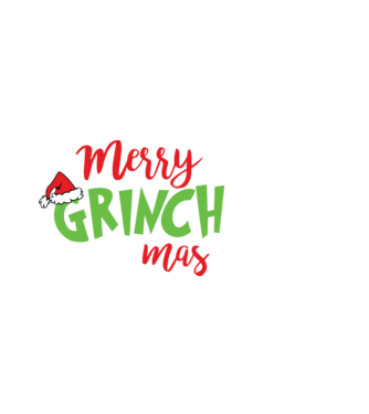 Grinchmas model alb pe tricou