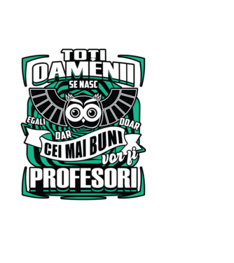 Toți oamenii profesori model negru pe tricou