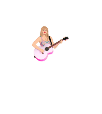 Taylor Swift pink model alb pe tricou
