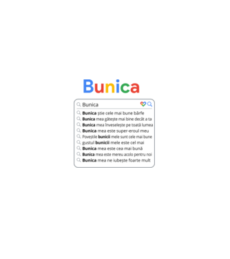 căutare Google Bunica model  pe tricou