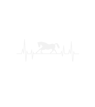 horse heartbeat model negru pe tricou