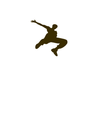 Logo Parkour model gri pe tricou