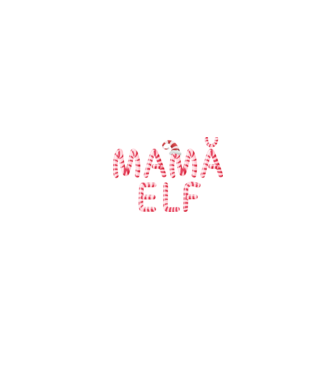mamă elf model negru pe tricou