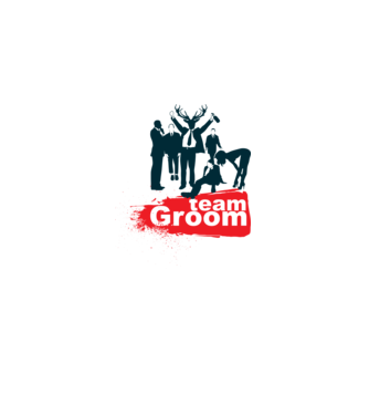 Reservoir Groom Team model alb pe tricou